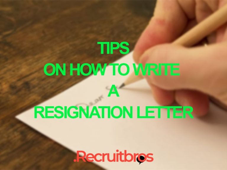 How to write a job resignation letter