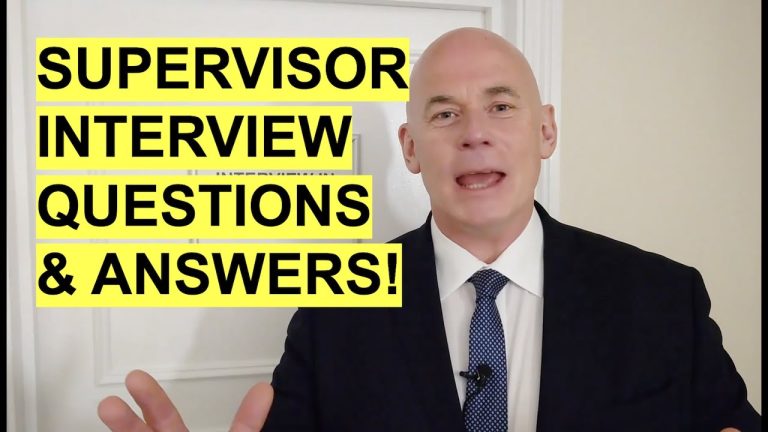 Supervisor Interview
