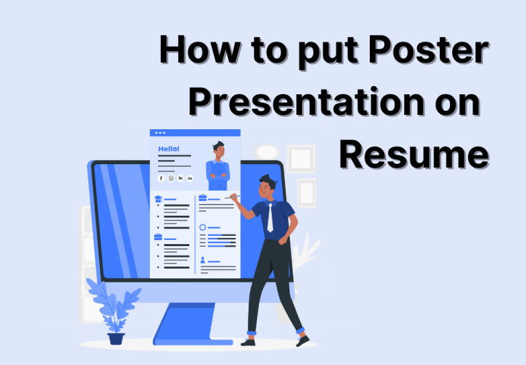 How To Put Poster Presentation On Resume